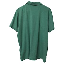 Ralph Lauren-Polo Ralph Lauren Custom Slim Fit Polo T-Shirt in Green Cotton-Green
