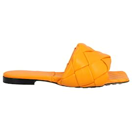 Bottega Veneta-Bottega Veneta Lido Flat Sandal orange-Orange