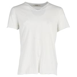 Zadig & Voltaire-Zadig & Voltaire Short Sleeve Monastir T-shirt in White Cotton-White,Cream