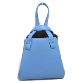 Loewe-Bolso de mano Loewe Hammock Nugget de cuero A538H04X025576 en excelente estado-Azul