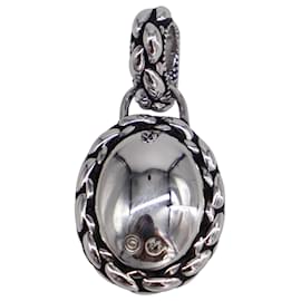 Swarovski-Swarovski Crystal Enhancer Pendant in Silver Metal-Silvery,Metallic