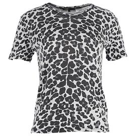 Camiseta estampada Maje en algodón con estampado de animal Otro Impresión de pitón