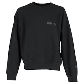 Fear of God-Sweatshirt en jersey noir avec logo Fear Of God Essentials en coton-Noir