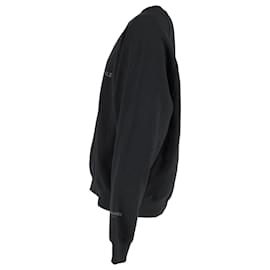Fear of God-Fear Of God Essentials Logo Print Jersey Sweatshirt in Black Cotton-Black