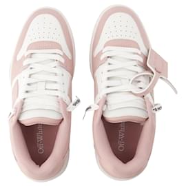 Off White-Out Of Office Sneakers - Off White - Leather - White/Pink-Pink