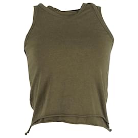 Autre Marque-The Frankie Shop Tank Top in Olive Cotton-Green,Olive green