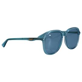 Gucci-Gucci GG0259S Round Frame Sunglasses in Light Blue Acetate -Blue,Light blue