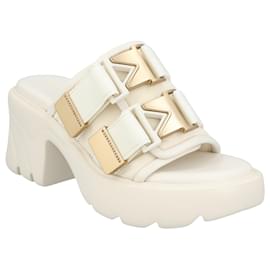 Bottega Veneta-Bottega Veneta Flash Mule white-White