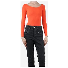 Mara Hoffman Oranges Rippstrick-Body - Größe XXS Orange