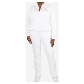 Autre Marque-White half-zip pullover and jogger set - size M-White
