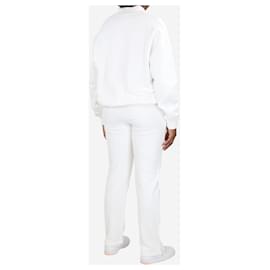 Autre Marque-White half-zip pullover and jogger set - size M-White