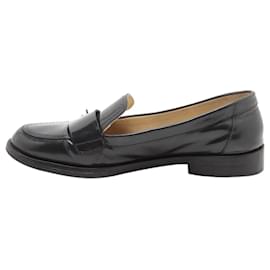 Chanel-Chanel Black Flat Shoes - size EU 36-Black