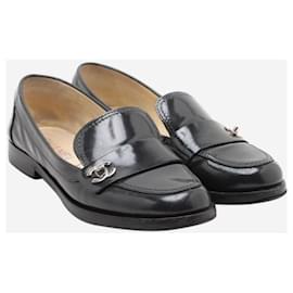 Chanel-Chanel Black Flat Shoes - size EU 36-Black