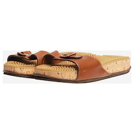 Gabriela Hearst-Brown Camber leather sandals - size EU 39-Brown