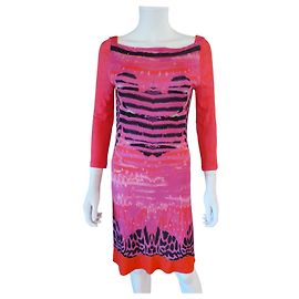 Robe Roberto Cavalli multicolore en viscose Multicolore