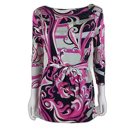 Emilio Pucci multicolored viscose tunic Multiple colors