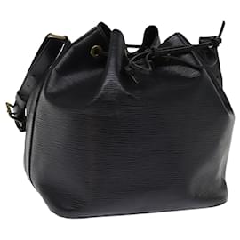 Louis Vuitton-LOUIS VUITTON Epi Petit Noe Sac à épaule Noir M44102 LV Auth 77192-Noir