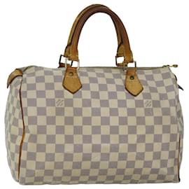 Louis Vuitton-LOUIS VUITTON Damier Azur Speedy 30 Hand Bag N41533 LV Auth 76769-Other