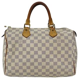 Louis Vuitton-LOUIS VUITTON Damier Azur Speedy 30 Hand Bag N41533 LV Auth 76769-Other