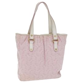 Céline-CELINE C Macadam Canvas Shoulder Bag Pink Auth 77385-Pink
