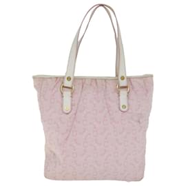 Céline-CELINE C Macadam Canvas Shoulder Bag Pink Auth 77385-Pink