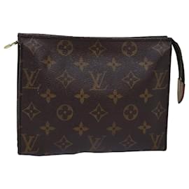 Louis Vuitton-LOUIS VUITTON Monogram Poche Toilette 19 Pouch M47544 LV Auth 76240-Monogramme