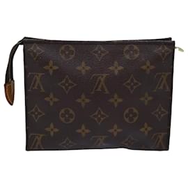 Louis Vuitton-LOUIS VUITTON Monogram Poche Toilette 19 Pouch M47544 LV Auth 76240-Monogram