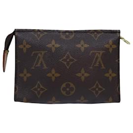 Louis Vuitton-LOUIS VUITTON Monogram Poche Toilette 15 Pouch M47546 LV Auth 76264-Monogram