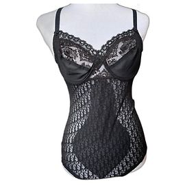 Dior Monogram Bodysuit Black Black