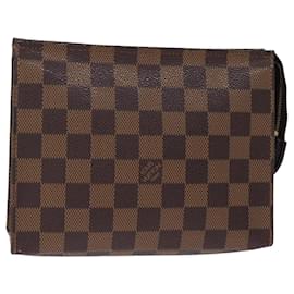 Louis Vuitton-LOUIS VUITTON Damier Ebene Poche Toilette 19 Pouch N47544 LV Auth 77111-Other