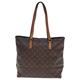 Louis Vuitton-LOUIS VUITTON Monogram Cabas Mezzo Tote Bag M51151 LV Auth 77431-Monogram