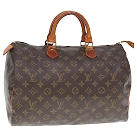 Louis Vuitton-LOUIS VUITTON Monogram Speedy 35 Hand Bag M41524 LV Auth bs15057-Monogram