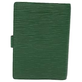 Louis Vuitton-LOUIS VUITTON Epi Agenda PM Day Planner Cover Green R20054 LV Auth 76229-Green