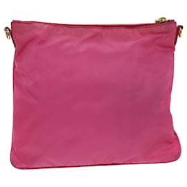 Prada-PRADA Shoulder Bag Nylon Pink Auth ac3015-Pink