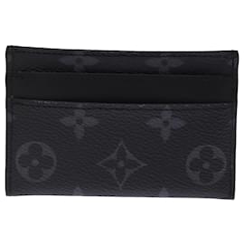 Louis Vuitton-LOUIS VUITTON Monogram Eclipse Porte Cartes double Card Case M62170 Auth 76438-Other