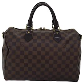 Louis Vuitton-LOUIS VUITTON Damier Ebene Speedy Bandouliere 30 Hand Bag N41367 LV Auth 76752-Other