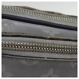 Louis Vuitton-LOUIS VUITTON Poche Satellite Alpha Monograma Prata M44178 LV Auth 76291-Prata