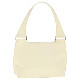 Gucci-GUCCI Hand Bag Enamel White 001 3119 Auth bs15230-White