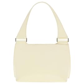 Gucci-GUCCI Hand Bag Enamel White 001 3119 Auth bs15230-White