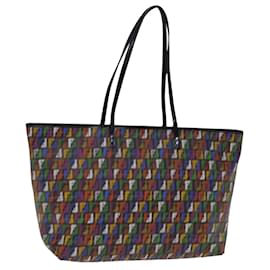 Fendi-FENDI Zucchino Canvas Tote Bag Multicolor Auth 74808-Multiple colors