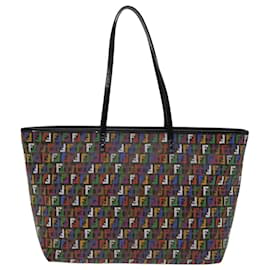 Fendi-Sac fourre-tout en toile Zucchino multicolore Auth 74808-Multicolore