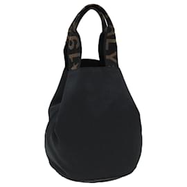 Fendi-FENDI Hand Bag Nylon Black Auth ep4424-Black