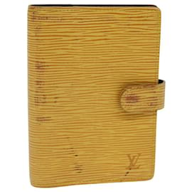 Louis Vuitton-LOUIS VUITTON Epi Agenda PM Day Planner Cover Yellow R20059 LV Auth 74825-Yellow