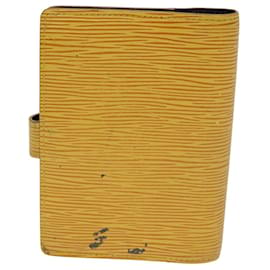 Louis Vuitton-LOUIS VUITTON Epi Agenda PM Day Planner Cover Yellow R20059 LV Auth 74825-Yellow