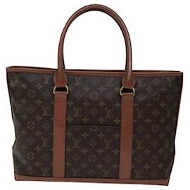 Louis Vuitton-LOUIS VUITTON Monogram Sac Weekend PM Tote Bag M42425 LV Auth 76779-Monogram