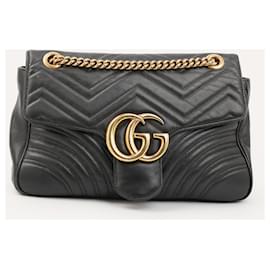 Gucci-GUCCI  Handbags   Leather-Black