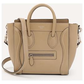 Céline-CELINE Handbags Leather-Beige