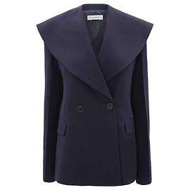 JW Anderson Navy Blue Shawl Collar Tailored Jacket Navy blue