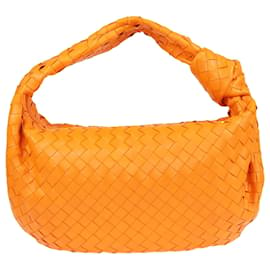 Bottega Veneta-Bottega Veneta Orange Intrecciato Jodie Bag-Orange