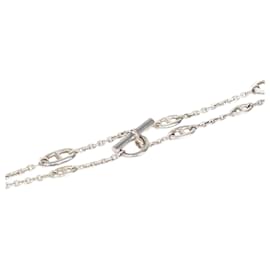 Hermès-Hermes Farandole Sterling Silver Long Necklace 120-Silvery